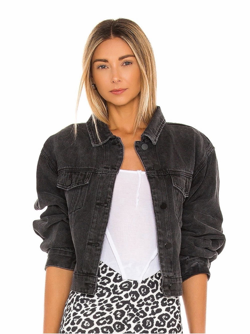 SNDYS Lounge Laurent Denim Jacket in Black